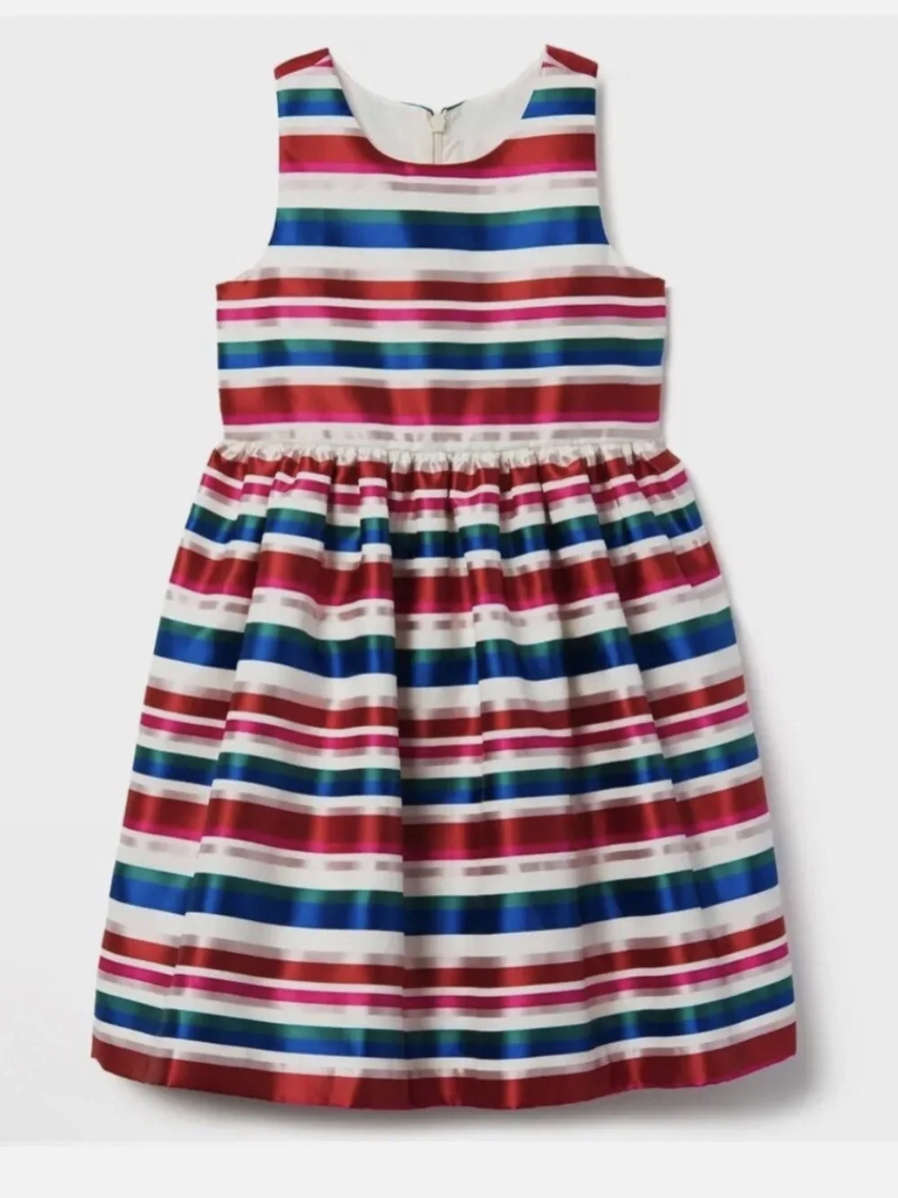 GYMBOREE Sateen Striped Fit-and-Flare Girls Dress